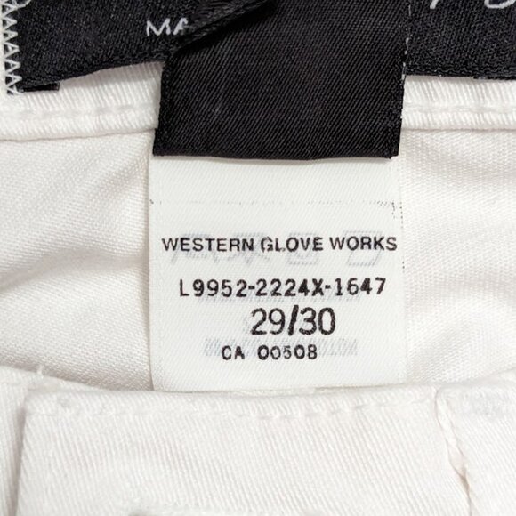 Indian Motorcycle W29 X 30L Straight Leg Relaxed Fit Jeans Pants White - Picture 5 of 5